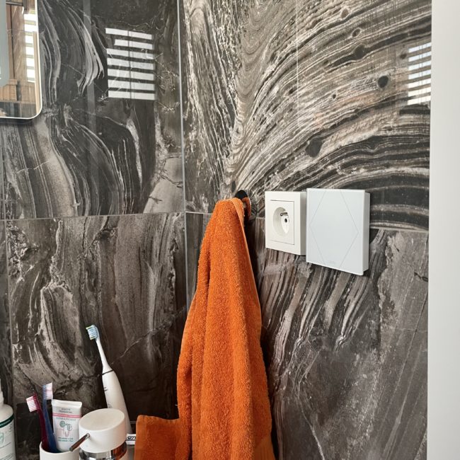 touch pure white bathroom loxone tozo